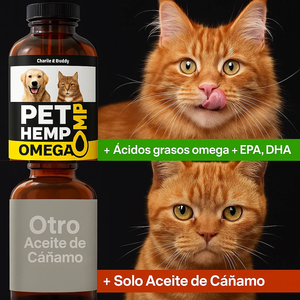 PET HEMP OMEGA™ Previene problemas y mejora su vida en solo 7 días