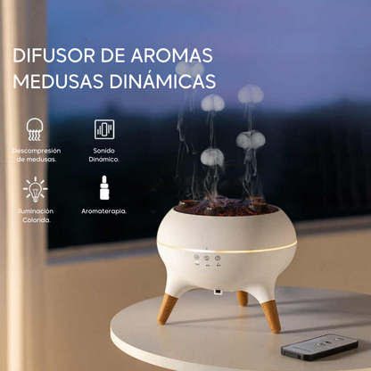 Lumist Medusa™ - Difusor Aromático con Efecto Medusa y Luz Ambiental