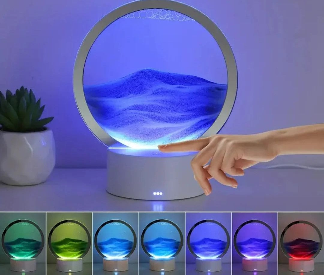 ARENARTE™  RELOJ DE ARENA 3D CON LUZ