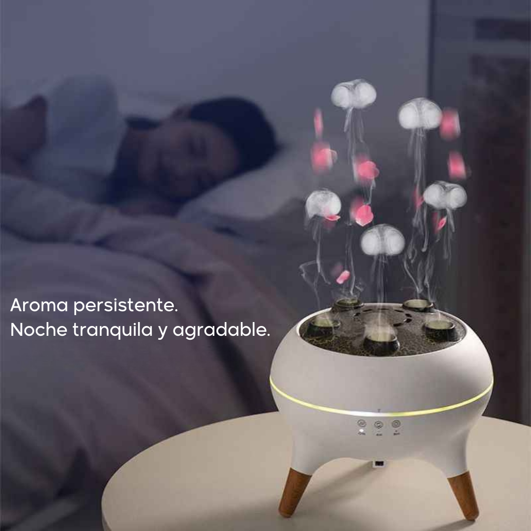 Lumist Medusa™ - Difusor Aromático con Efecto Medusa y Luz Ambiental