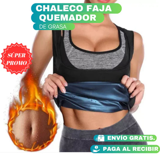 BodyVibe® - Chaleco Faja Quemador de Grasa para Mujer