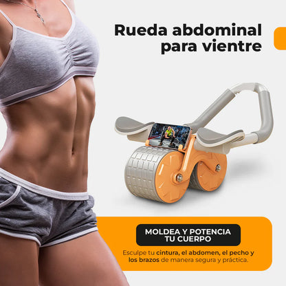 RUEDA ABDOMINAL CON REPOSA CODOS - ABS-MAX PRO™