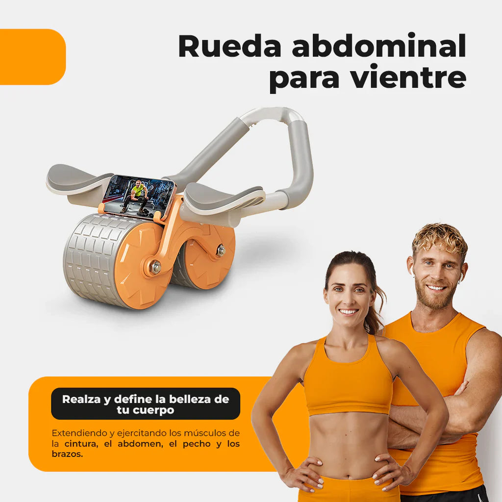RUEDA ABDOMINAL CON REPOSA CODOS - ABS-MAX PRO™