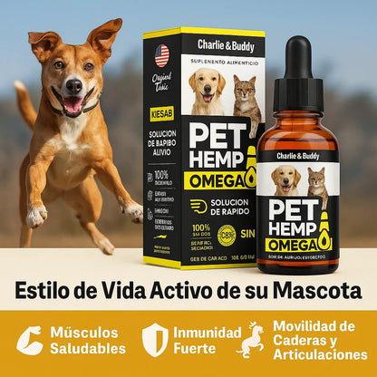 PET HEMP OMEGA™  Previene problemas y mejora su vida en solo 7 días