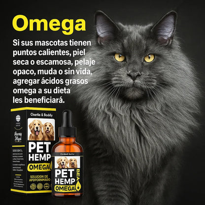 PET HEMP OMEGA™  Previene problemas y mejora su vida en solo 7 días