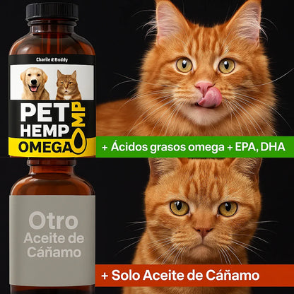 PET HEMP OMEGA™  Previene problemas y mejora su vida en solo 7 días
