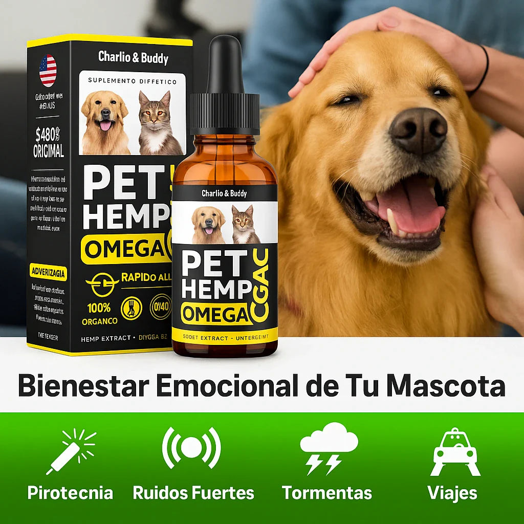 PET HEMP OMEGA™  Previene problemas y mejora su vida en solo 7 días